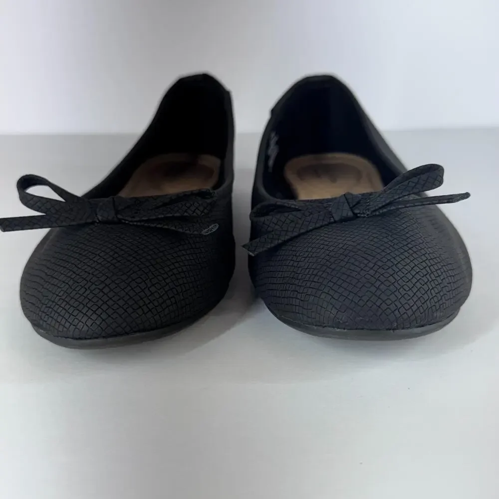 Ophelia Roe Chris Black Flats Women Size 8.5 Memory Foam Extra Comfort Ballet - Picture 9 of 12